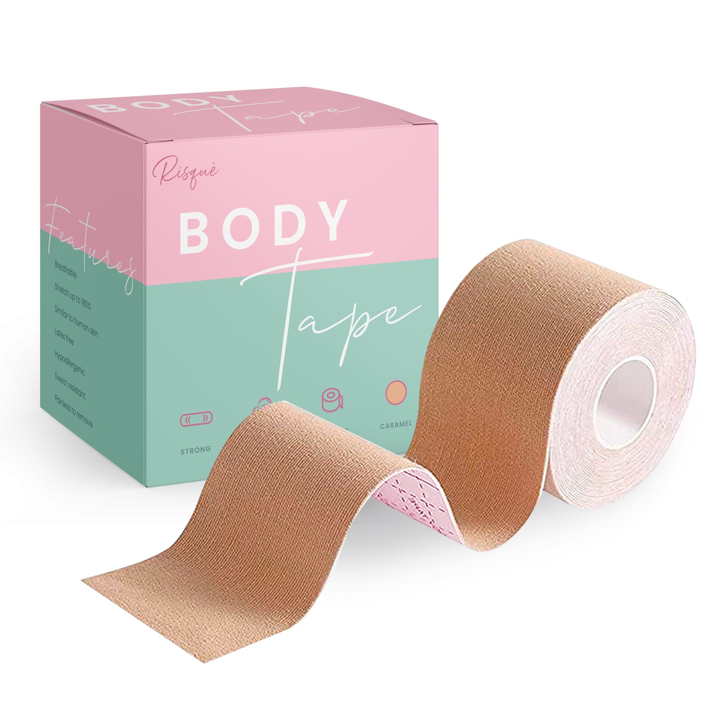 Boob Tape Women Invisible Bra Latex Free Adhesive Breathable Boob